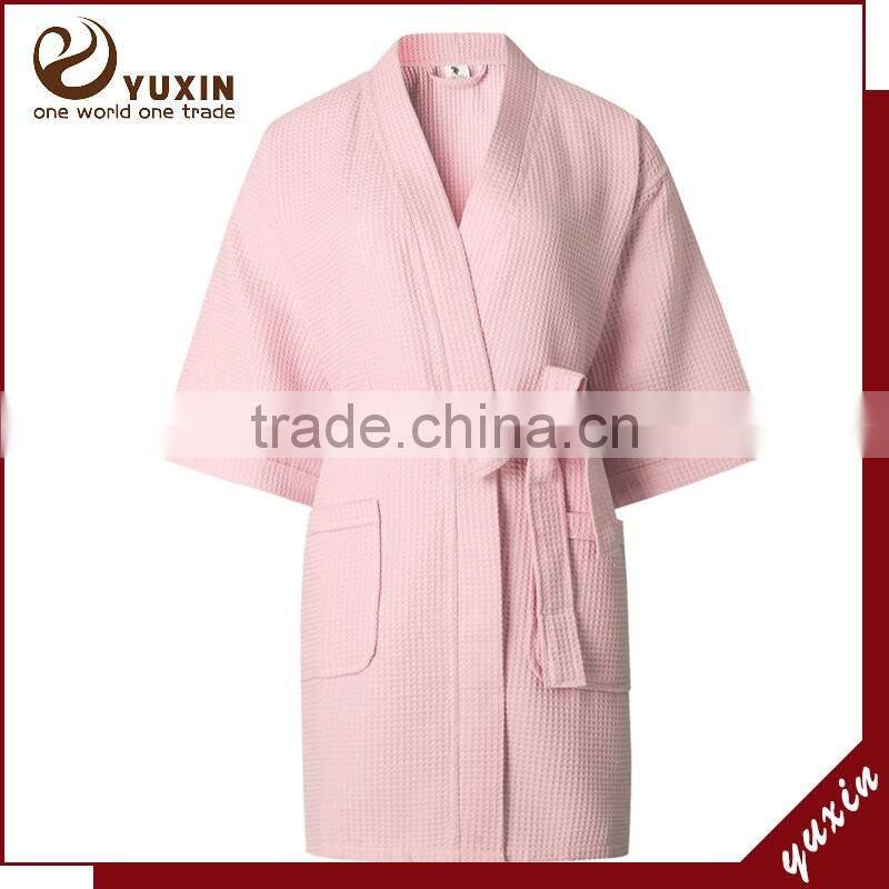 Wedding Bridesmaid White Cotton Waffle Weave Robes WR1-0002