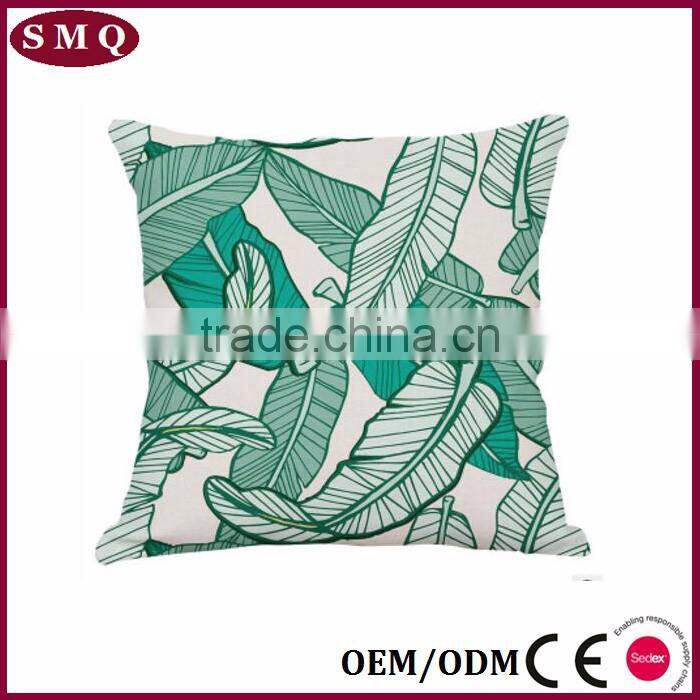 Tropical plant printing waterproof and UV resistant cushion cover pattern