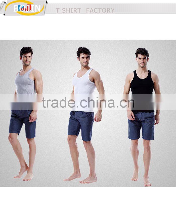 custom 100% cotton blank tank top gym tank top manufacturer