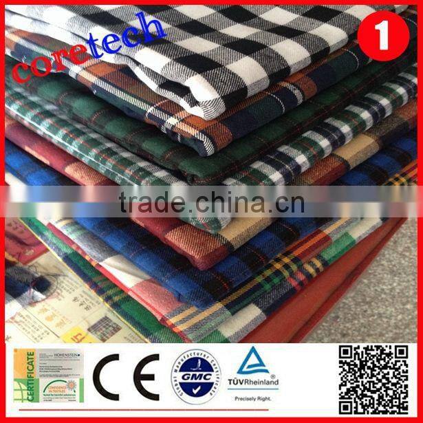 High quality wholesale yarn dyed flannel fabric factory