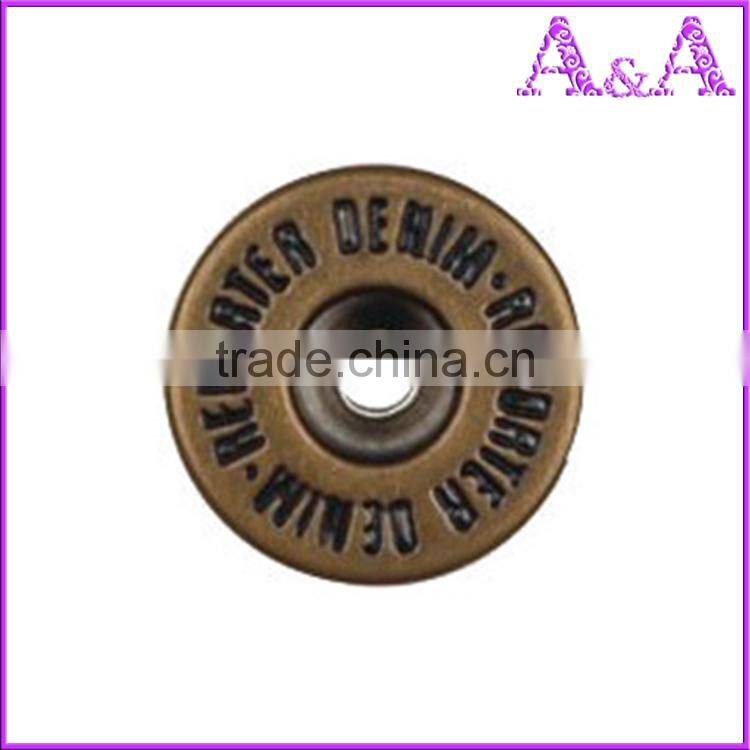custom black jeans buttons