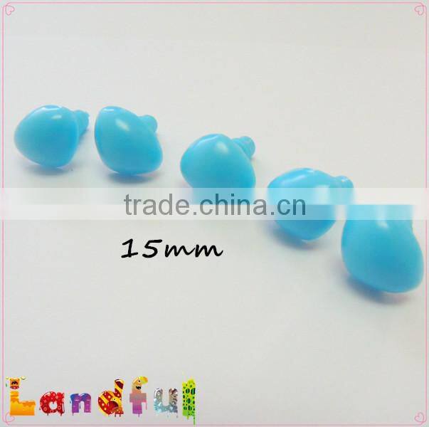 15mm Sky Blue Colored Triangle Nose Toy Safety Nose Craft Nose