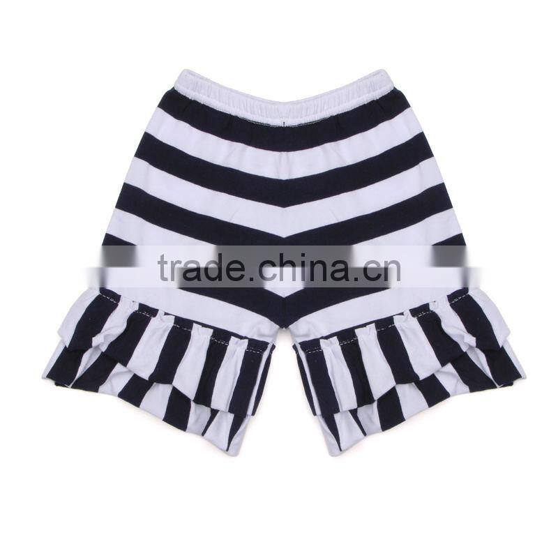 chirden's spring autumn casual ruffled striped pants floral cotton soft two layers legging pants