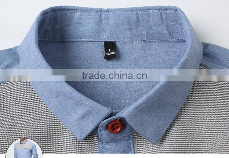 100% cotton Men's casual shirt man big size dress shirt