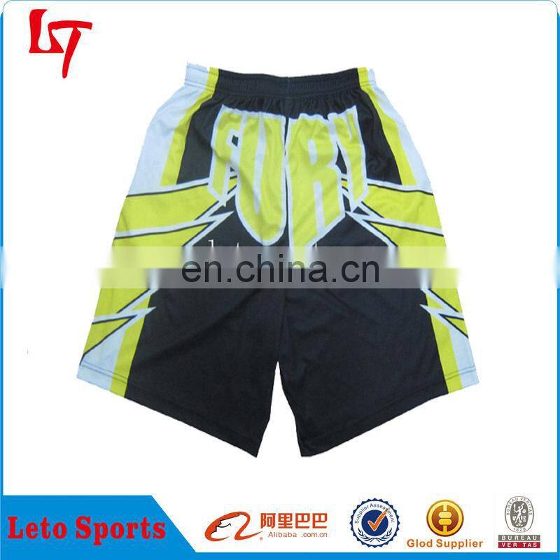 OEM wholesale fitness box lacrosse pinnies /custom sublimated lacrosse shorts