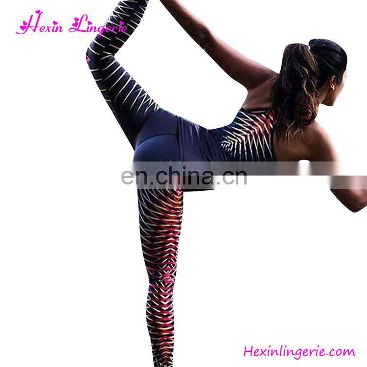 Wholesale Custom Tight Sports Flower Pants Ladies Printed Leggings