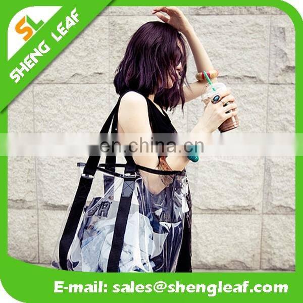 Fashion shopping pvc bag popular pvc tote bag for sale