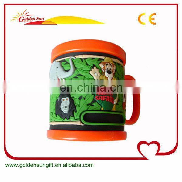 3D PVC Rubber Plastic Travel Mug