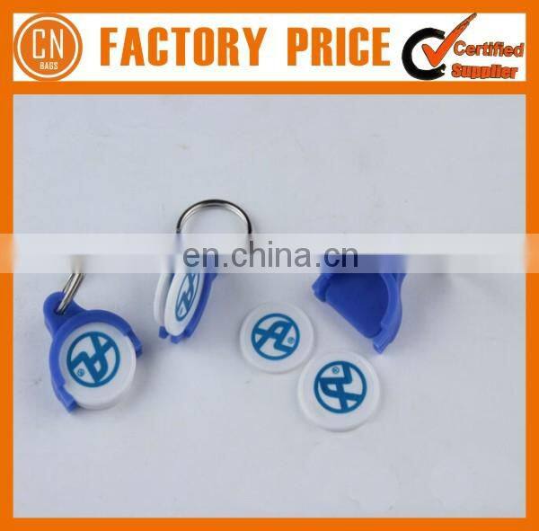 Promotion Custom Cheap Plastic Euro Trolley Coin