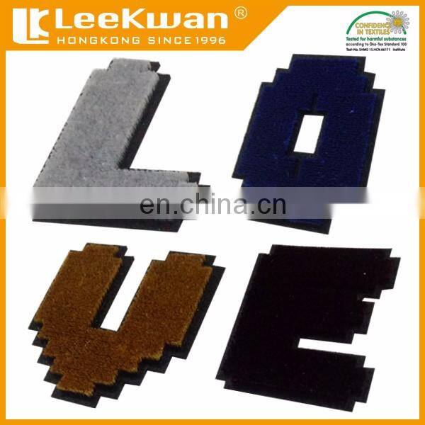 fashionable design well made toothbrush embroidery patch/custom 3D embroidery for garments