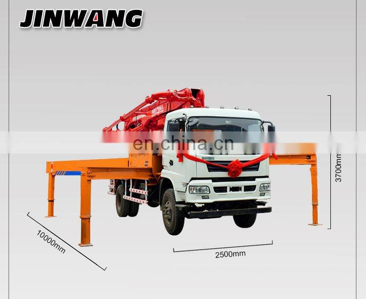 Engineering used small boom concrete pump truck with Dongfeng chassis