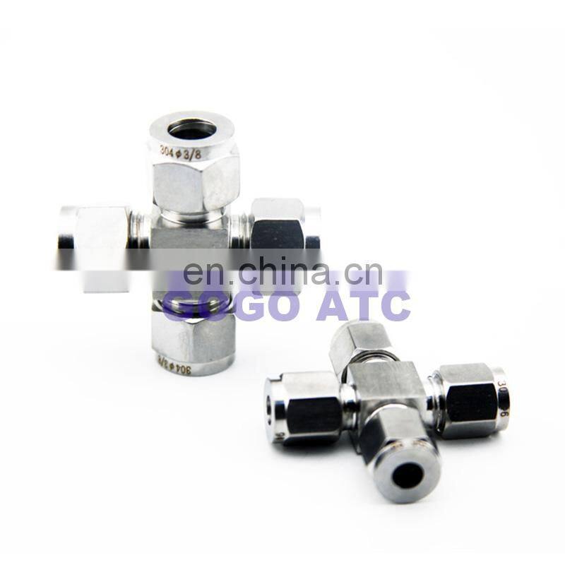 High quality quick coupler O.D 3/8'' inch hard tube stainless steel 304 four way X type Connector fittings for brewing