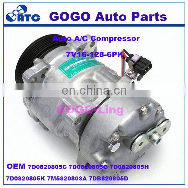 GOGO 7V16 Auto A/C Compressor for VW LT Transporter OEM7D0820805C/7D0820805G/7D0820805H/7D0820805K/7M5820803A/7DB820805D