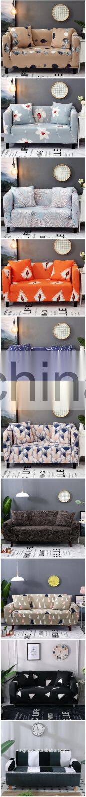 sectional sofa cover 3 pcs new designs all-in package elastic anti l shape corner sofa covers
