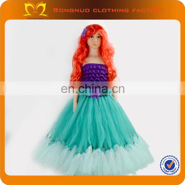 Latest Fashion Children Frocks Design Small Girls Dress Photo Flower Girls Long Puffy Dress Designer One Piece Party Wear Dress