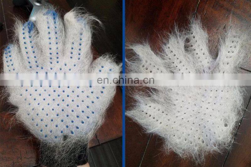 Hongqiang Silicone Pet Hair Deshedding Grooming Glove