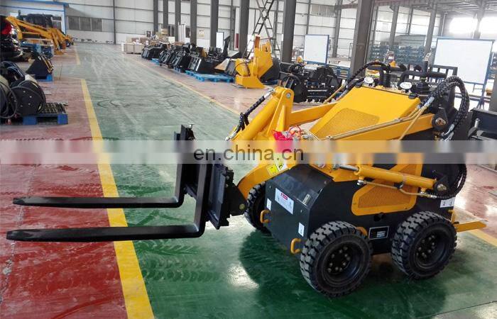 Mini loader skid steer forklift pallet forks