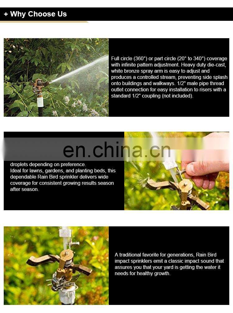 Agriculture farm water irrigation sprinkler equipment