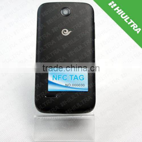 HF Thin Rewritable Printing NFC epoxy sticker / tag with adhesive For Mobile Phone
