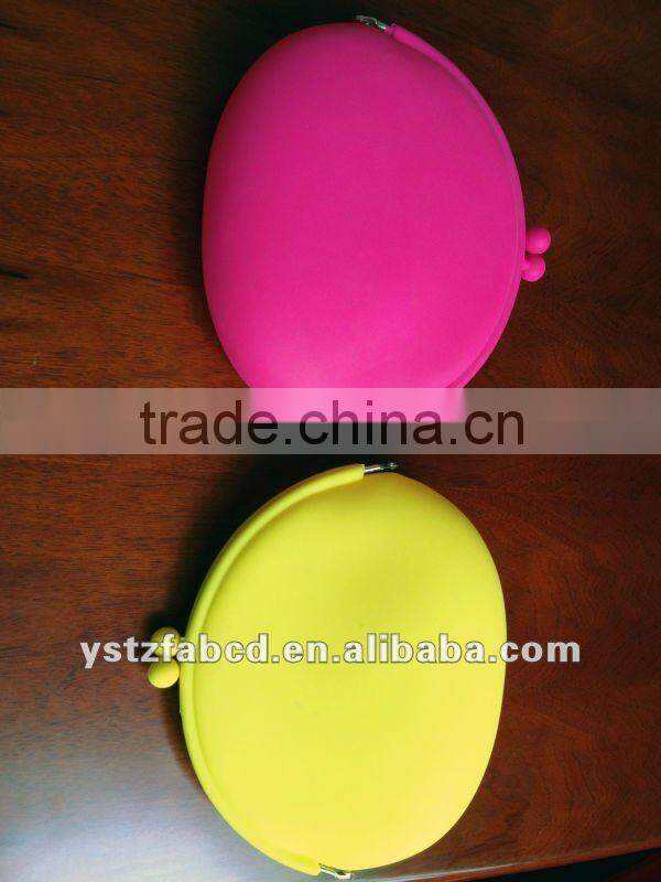 Lucky New Cute Lady/Girl/Women Silicone Fuchsia Bag