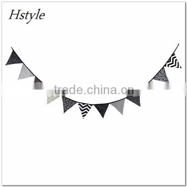 10FT 12 Flag Fabric Handmade Bunting Pink Colour Girl Party Decoration PL511