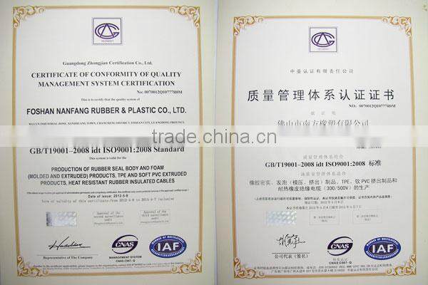 P shape red silicone foam tubes for door&windows