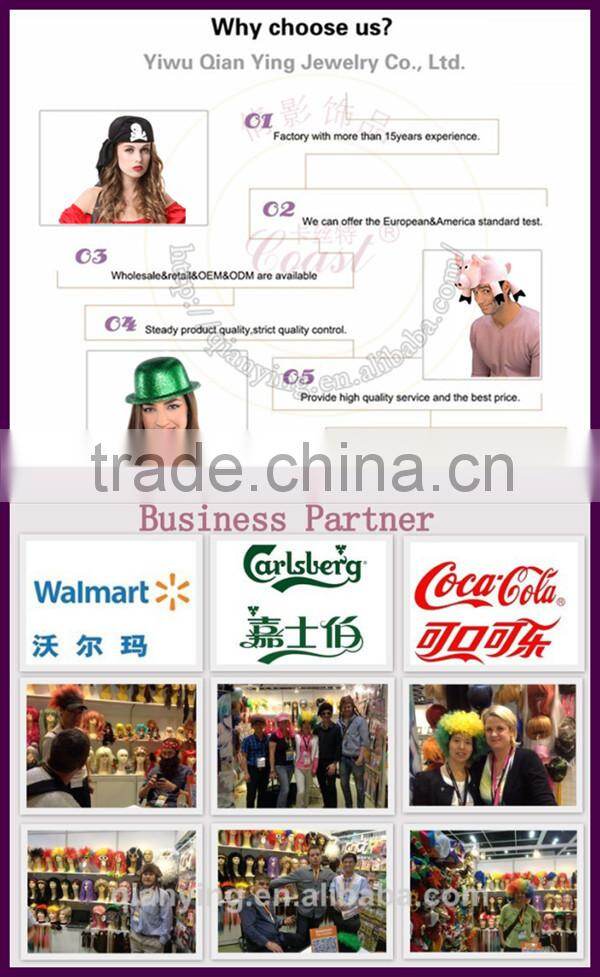Making assorted paillette carnival funny adult party hats