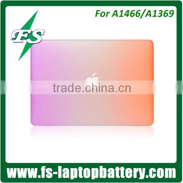 Multicolor rainbow hard shell case cover for Macbook AIR/PRO 13" waterproof rubberized PC Hard case for Macbook cover