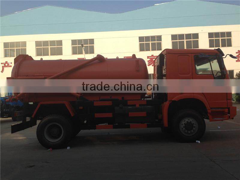 Sinotruck Howo 336hp 4x4 sewage truck