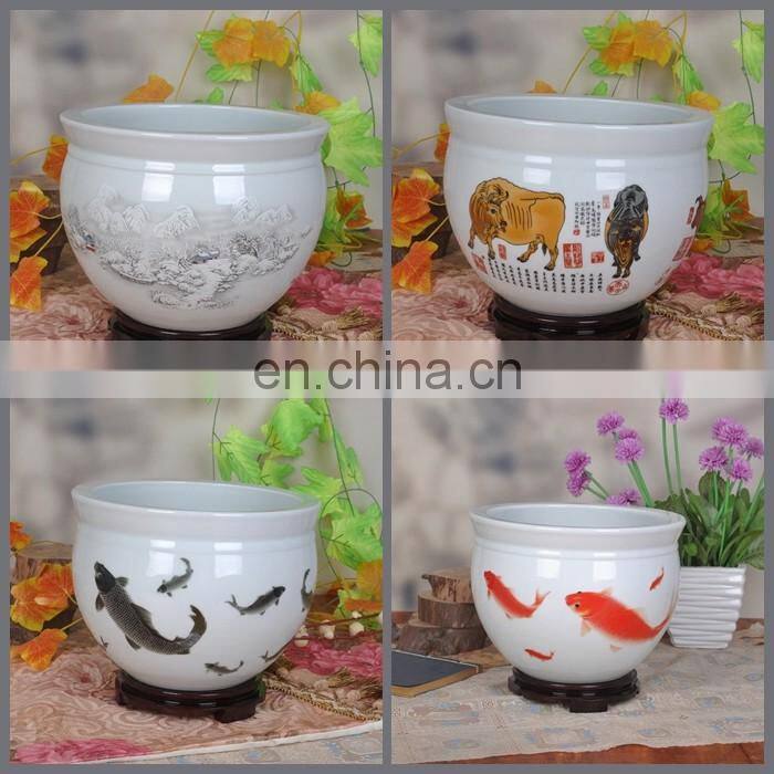 W12inches jingdezhen porcelain ceramic table indoor decorative flower pots