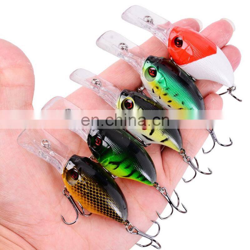 Amazon 78mm 11.6g Wholesale Factory Make Fishing Plastic Fish Bait Japanese Style Hard Crankbait Lures