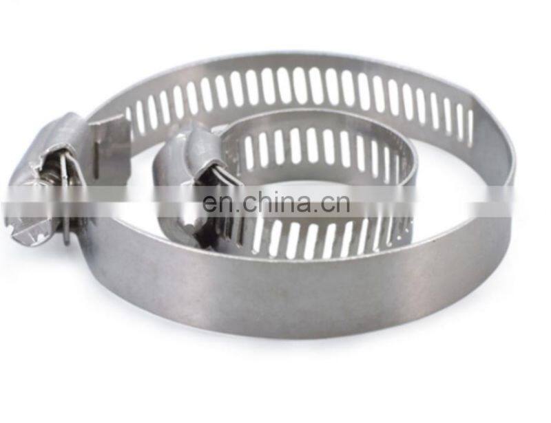 Factory Price Worm Gear Clamp American Type Clip Hose Clamp Stainless Steel Hose Clip
