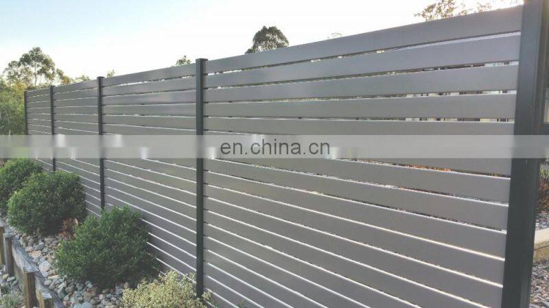 Easy installed hot sales metal frame slat fence panel aluminium slat gates and louvre inserts Australia and New Zealand