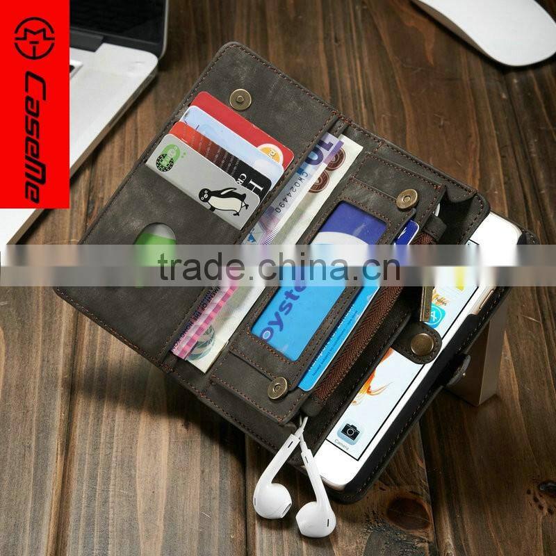 Detachable phone cover for iphone 6 6s case wallet, cover case for apple iphone6 6s leather flip