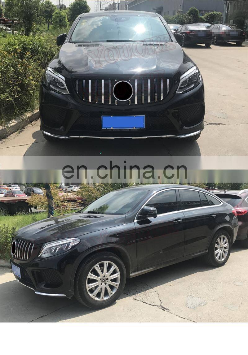 GLE class W292 4 door coupe GT style front mesh grille for Mercedes Benz GLE class 2016+