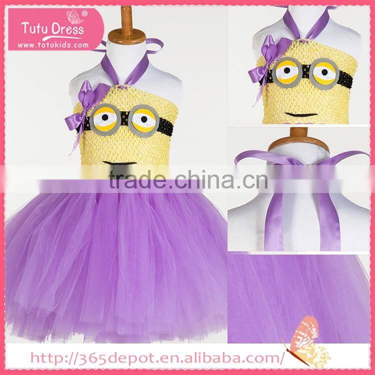 Halter top fuchsia puffy tutu gauze dress halloween costume