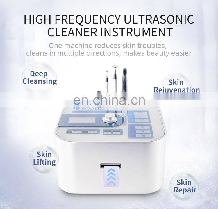 2 IN 1 Negative Ion Facial Deep Cleaning Instrument High Frequency Sonic Cleaning Skin Lifting Rejuvenation Eye Care Machine