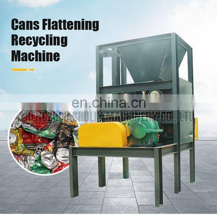High Quality Cans Flattening machine for recycling station price