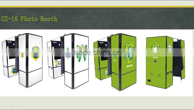 2016 Portable Photo Booth Green Screen 3D Magic