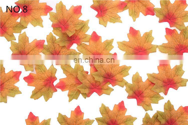 Fall Decor Garland Christmas 2021 Home Halloween Decorations Leaves Plastic Silk Artificial Maple Leaf