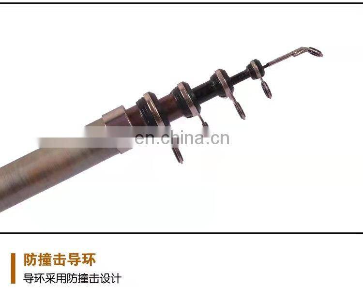 Telescopic rod and reel combo spinning fire fishing rod set fishing reel and rod