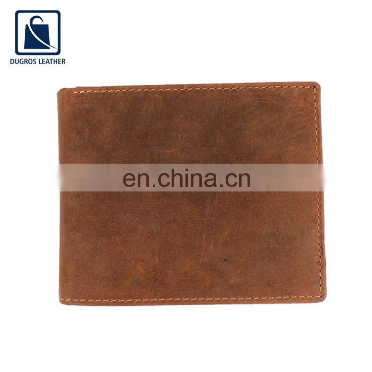 Best Quality Custom Logo Genuine Leather RFID Blocking Men's Wallet