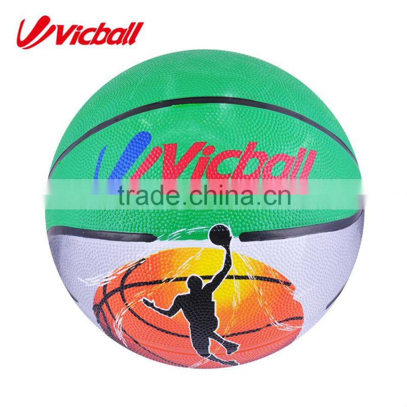 colorful rubber basketball