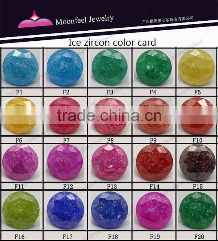 Rectangle ice cubic zircomia for jewelry