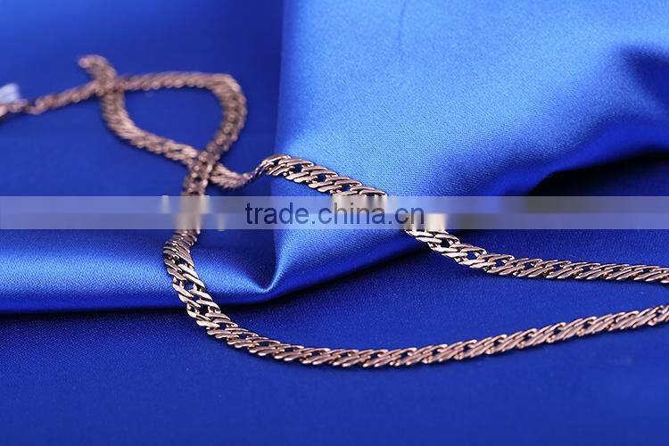 High Quality coffee gold chain Necklace Thick Chain Necklace with Lobster Clasp for Men