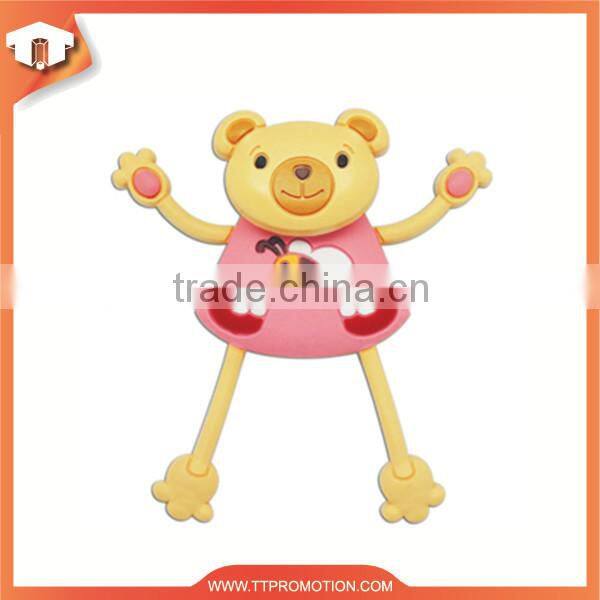 Eco-friendly soft pvc half fridge magnet animal with low price