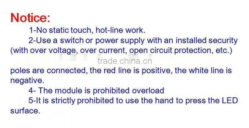 led module 5730 CE and Rohs certification Korea Samsung Injection 3 leds module with140 degree lens