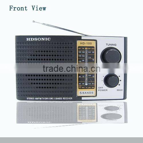 2015 Hot Selling Am/fm/tv Multi Band Home Radio