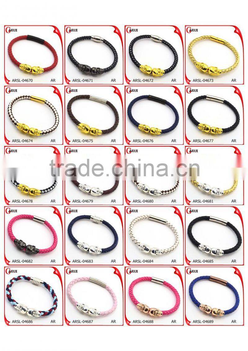 china jewelry wholesales leather fashion bracelet