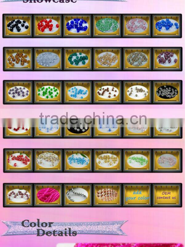 10mm faceted crystal rondelle bead for jewelry craft DIy making wholesale